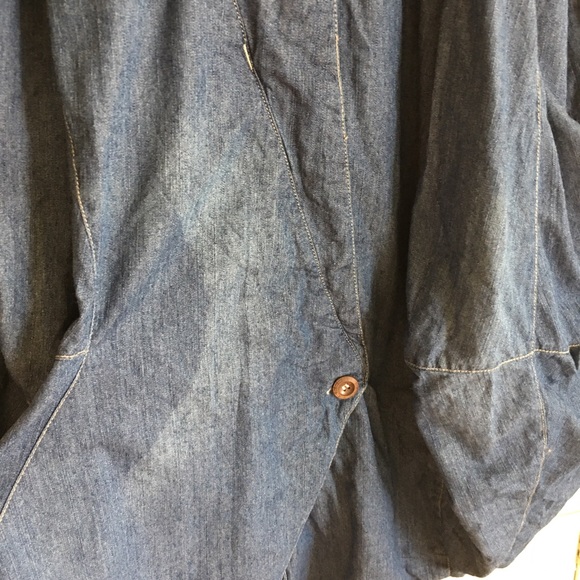 Artka asymmetric avant garde blue denim dress Med - Picture 11 of 16